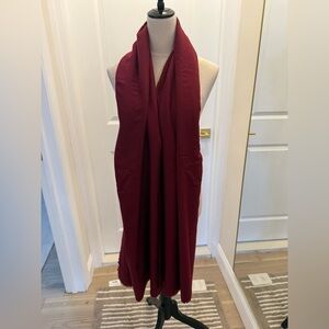 ZARA OVERSIZED SCARF BURGUNDY